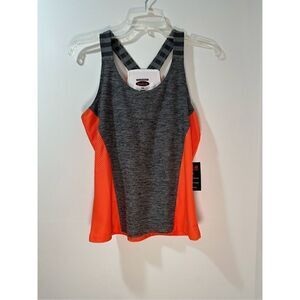 Bolle` women’s high performance orange racerback tank size M.  #38-0959 NWT